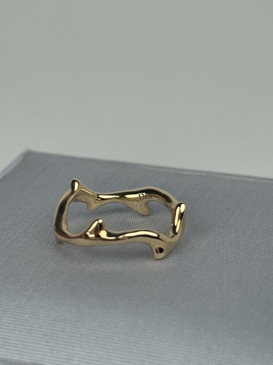 Dior 18K Yellow Gold Bois de Rose Ring 46  (Size 3)