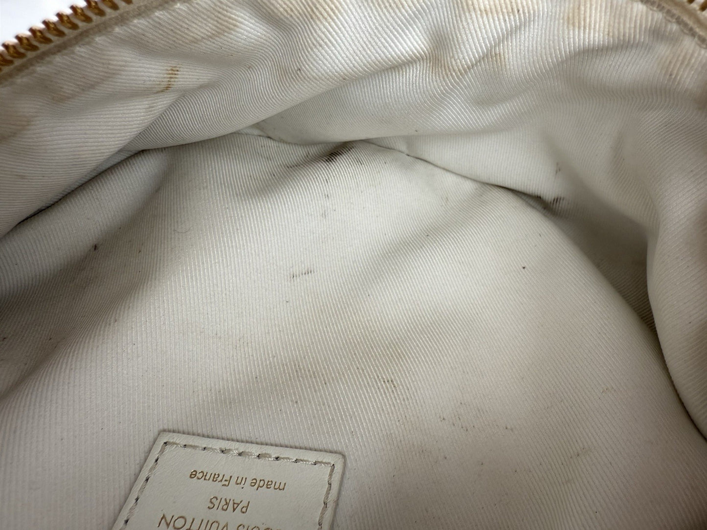 Louis Vuitton Calfskin Leather New Wave Bumbag Belt Bag for Women in White