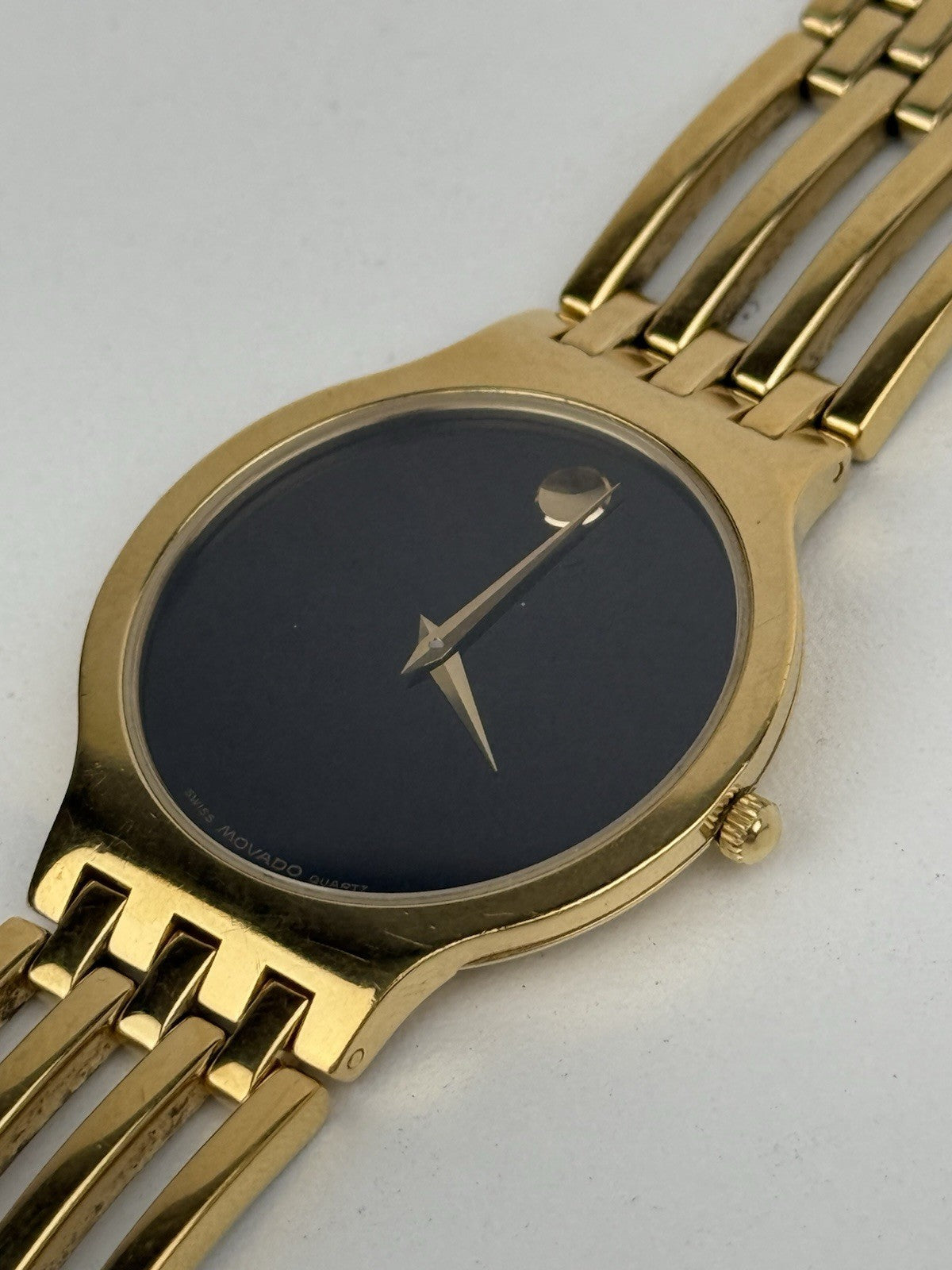 Movado Esperanza 84 19 861 4P Gold Tone 32mm Stainless Steel Quartz Womens Watch