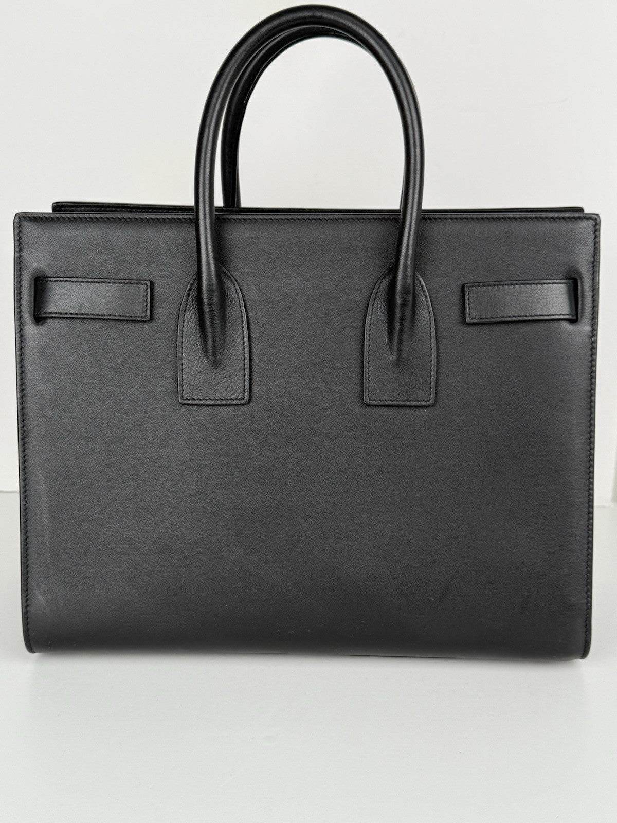 Saint Laurent Sac de Jour Large Leather Women's Bag in Black