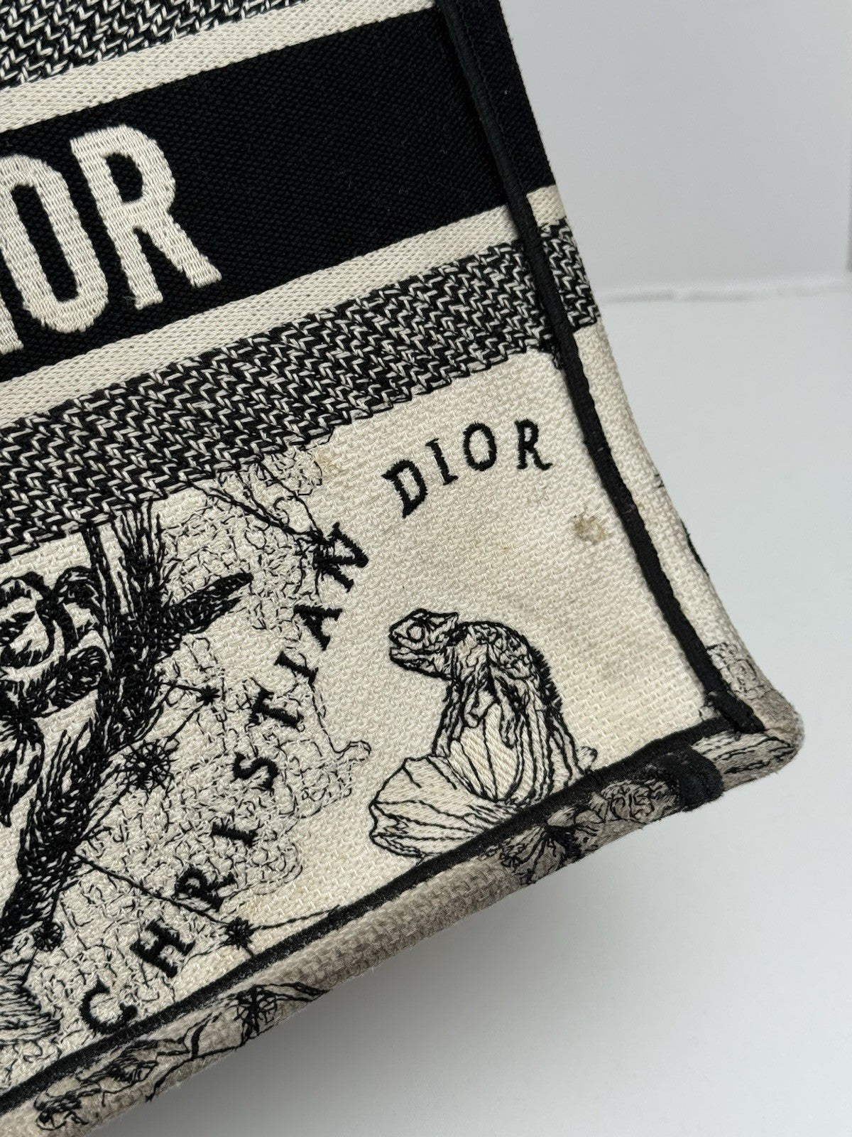 Dior Book Hercules Tote Embroidered Canvas Medium Bag
