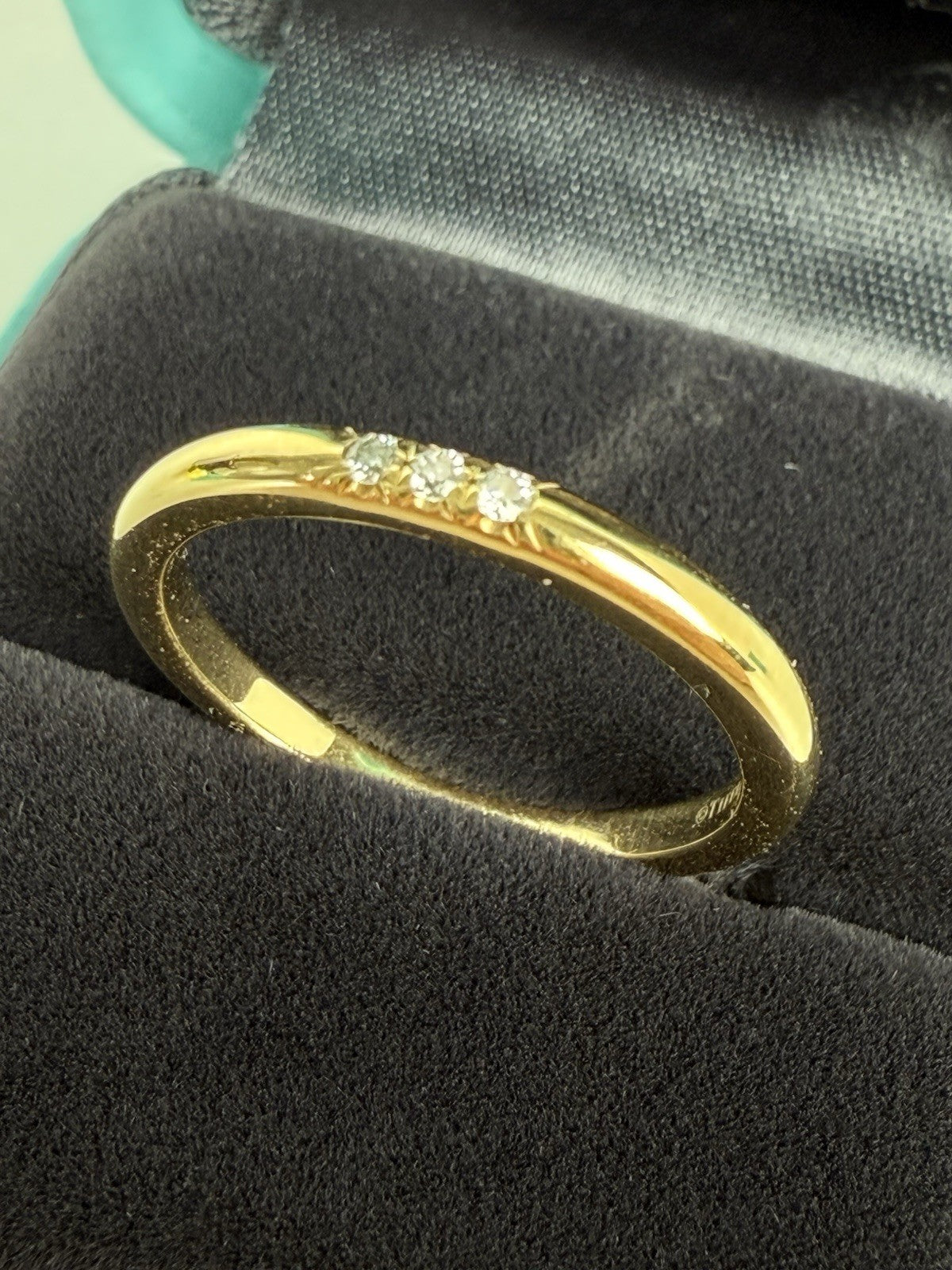 Tiffany & Co. Forever Diamond Ring 18K Gold Size 5.25