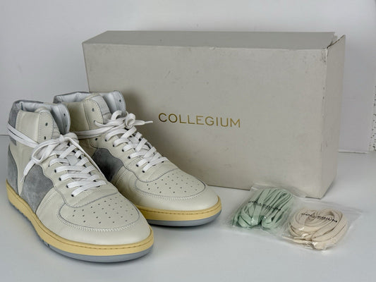 Collegium Pillar Destroyer II Devastator Platinum Suede Mens Size 44 Size 11