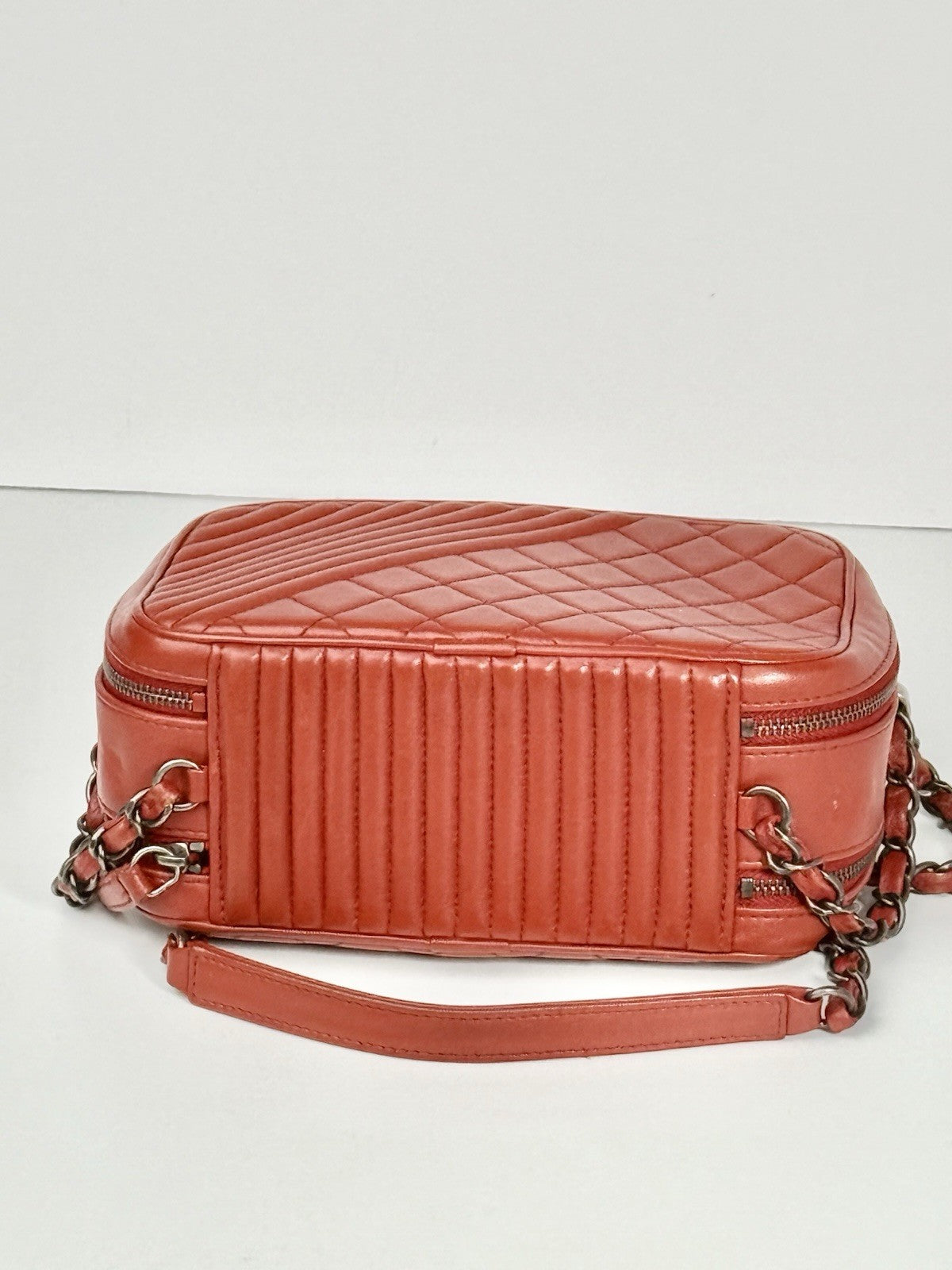 Chanel Coco Boy Quilted Leather Mini Bag Red
