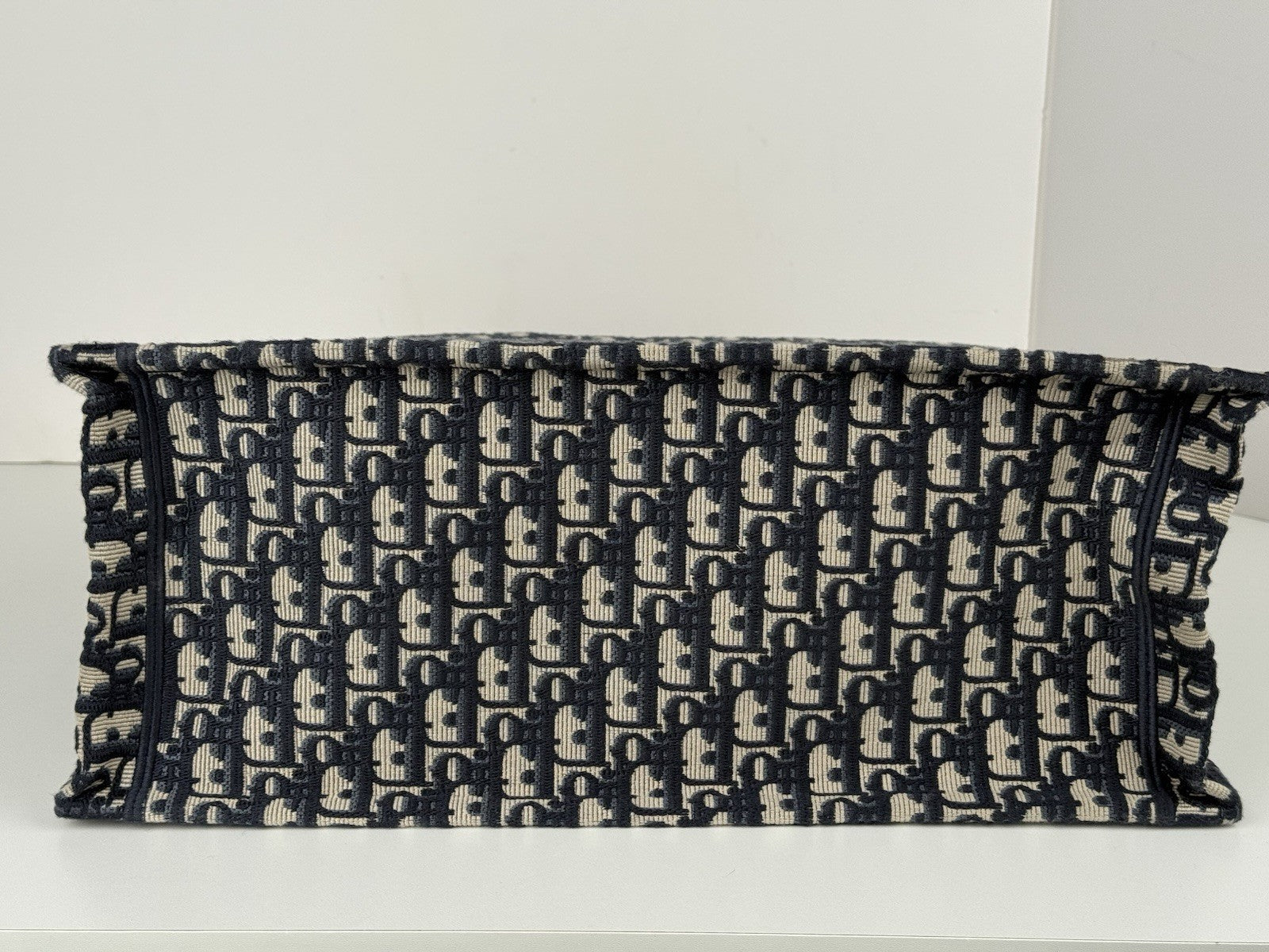 Christian Dior Oblique Large Book Tote Women's Bag in Blue