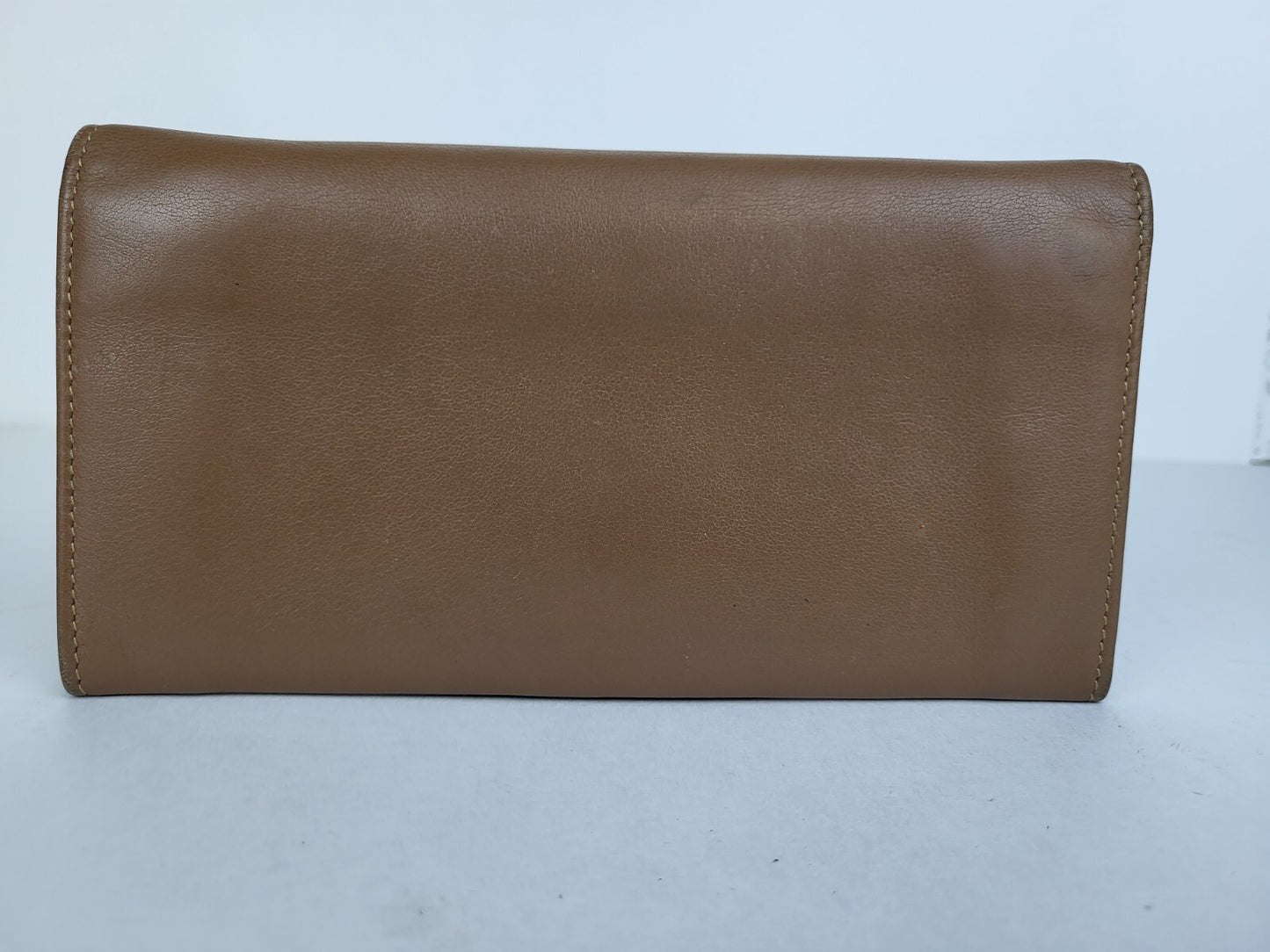BVLGARI Wallet Corolle Brown Leather Coin Purse Long Wallet