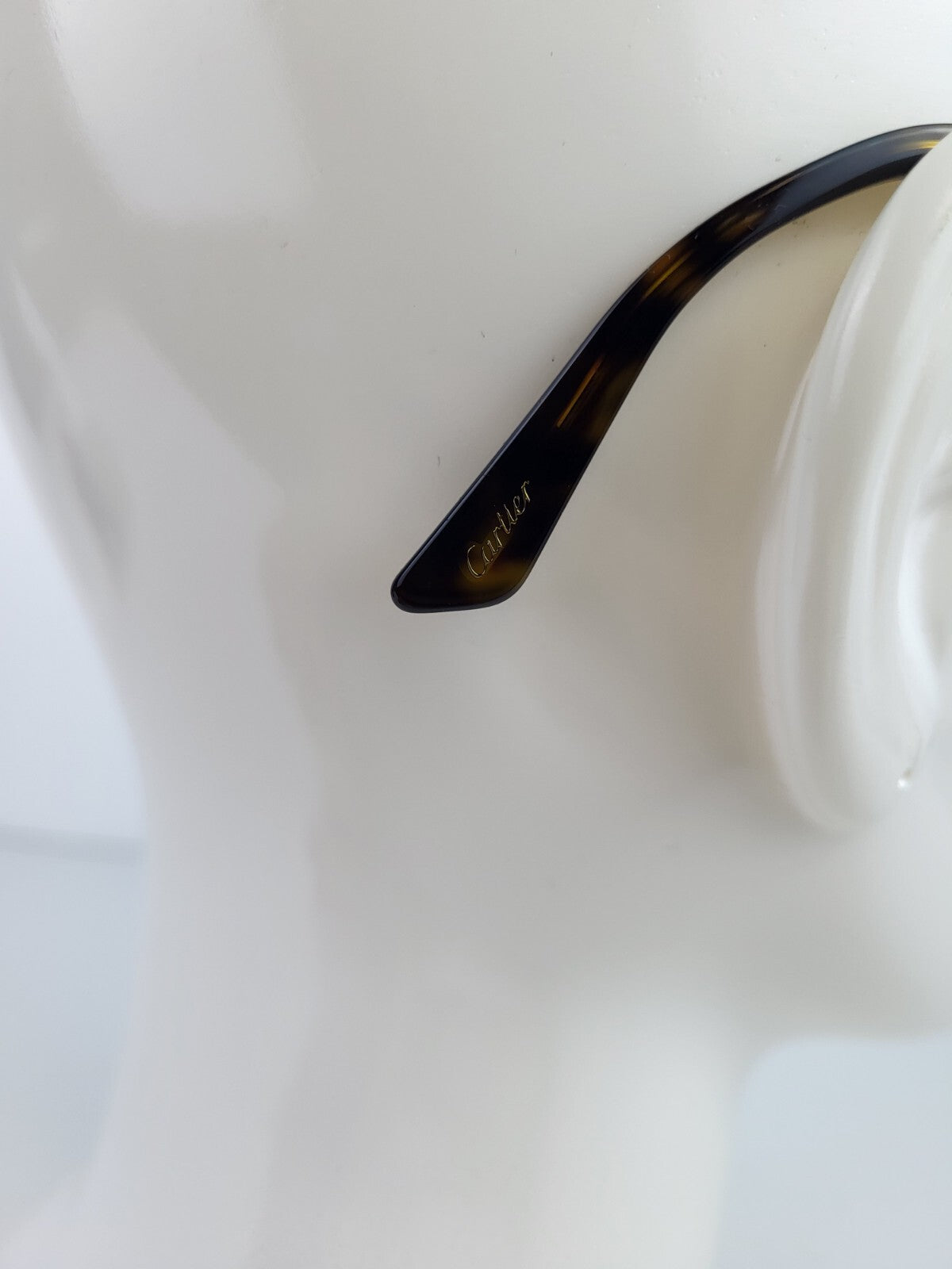 Cartier Eyeglasses Frame H32G05JU Gold Brown 145 For Men