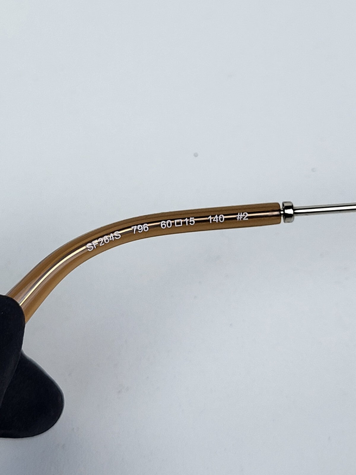 Salvatore Ferragamo Sunglasses SF264S Gold Frame 60/15