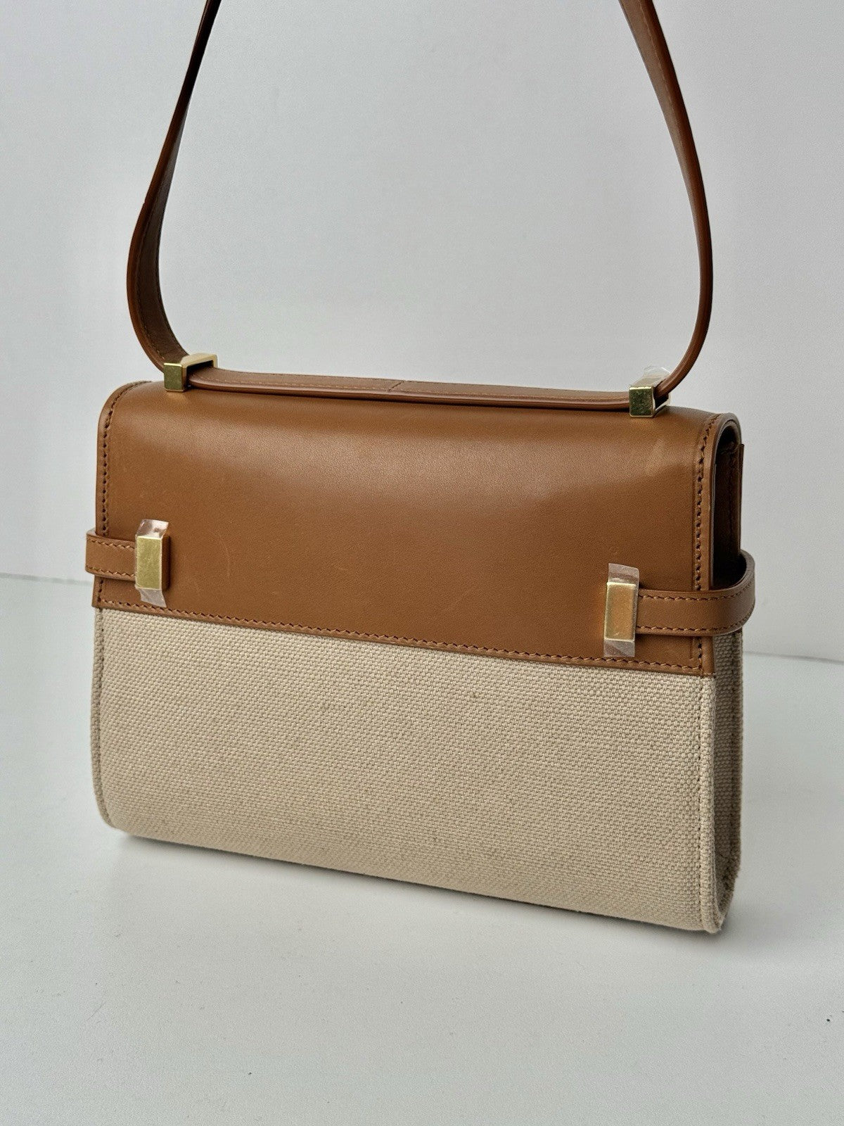 Saint Laurent Mini Manhattan Crossbody Bag Brown