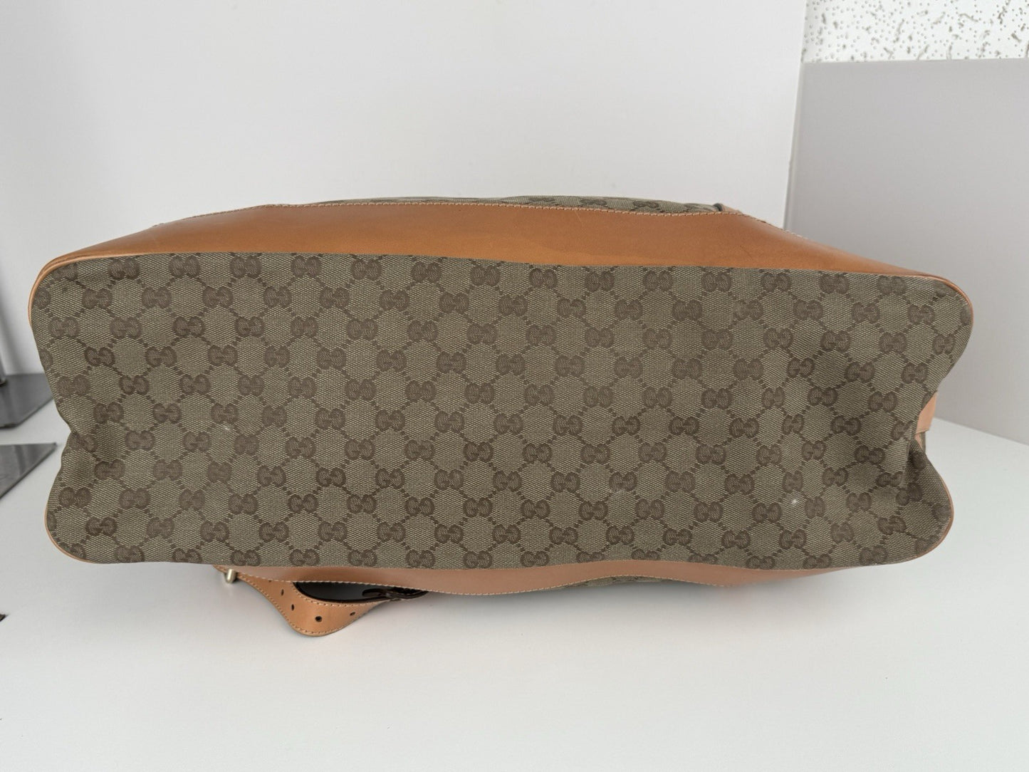 Gucci Canvas Messenger Luggage Bag Large