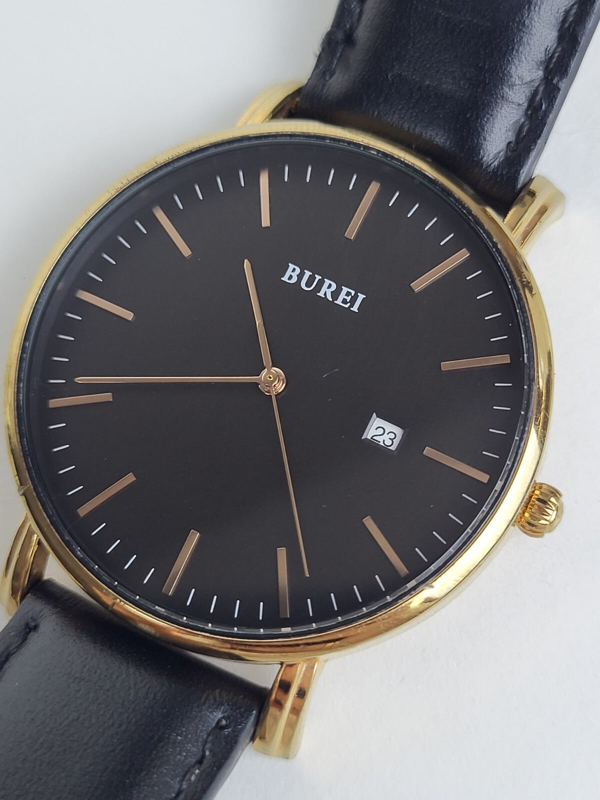 BUREI Watch S-19003M Black 41mm For Men