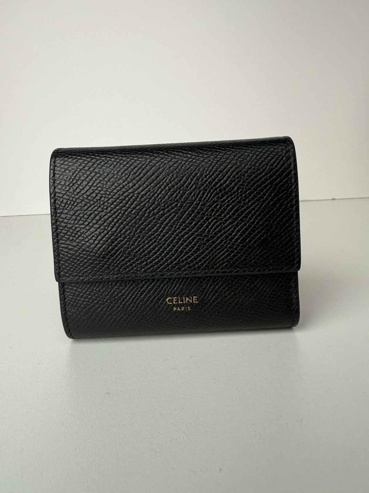 Celine Wallet/Mini Wallet Ladies Trifold Black Small