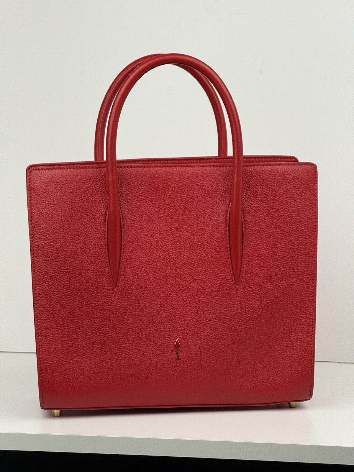 Christian Louboutin Paloma Medium Loubinthesky Charms Tote Bag Red