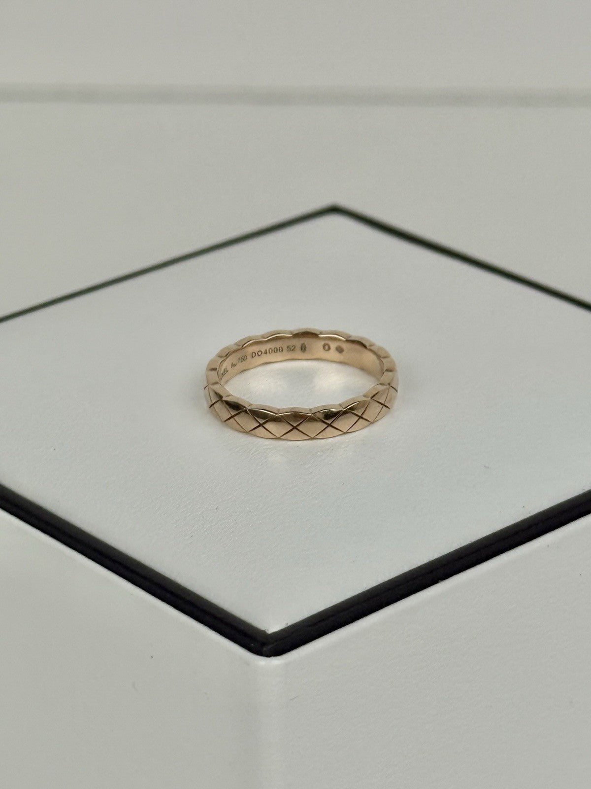 CHANEL Coco Crush 18k Rose Gold Ring Size 52 ( 6)