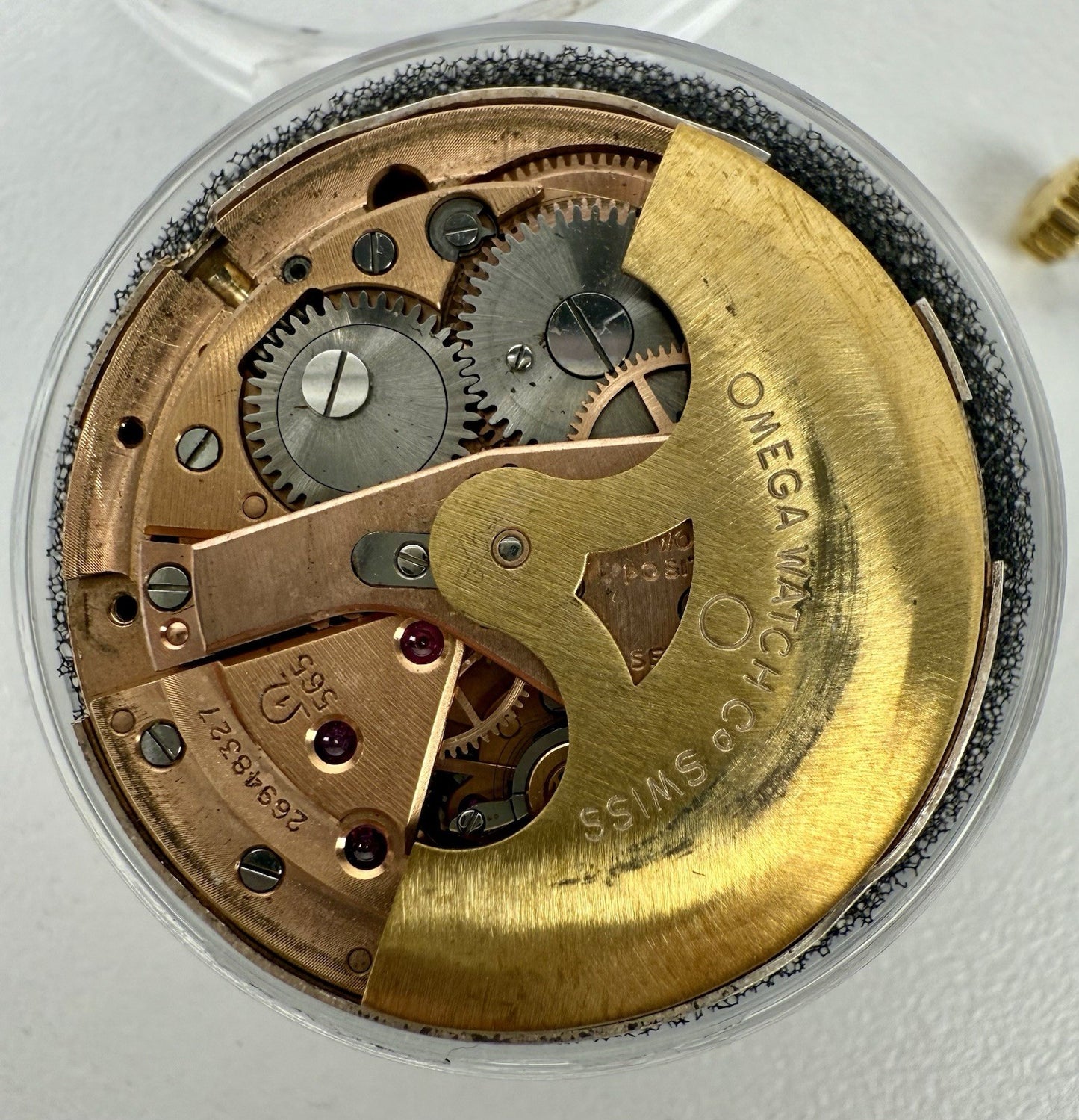 Omega 565 Watch Automatic Movement Good Balance Watchmakers Spare Parts