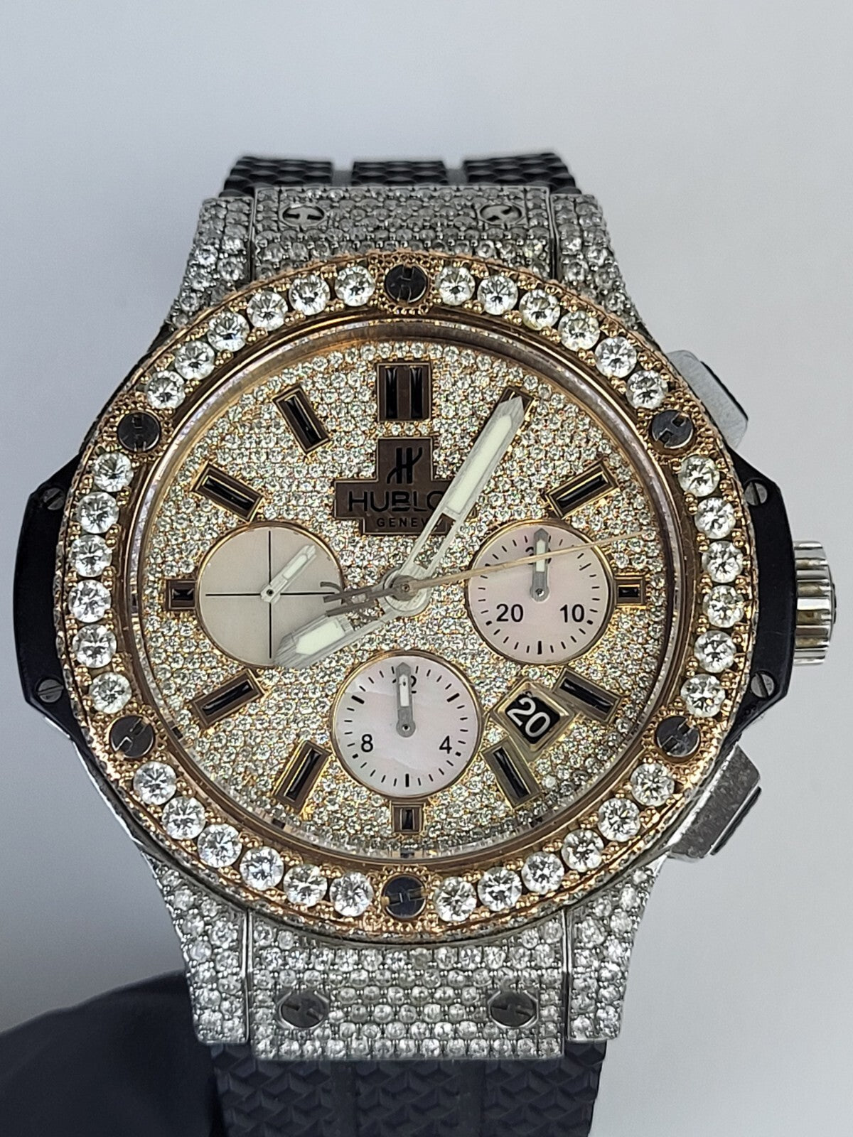 Hublot Watch Big Bang  42mm Limited Edition Custom Diamonds 301SH