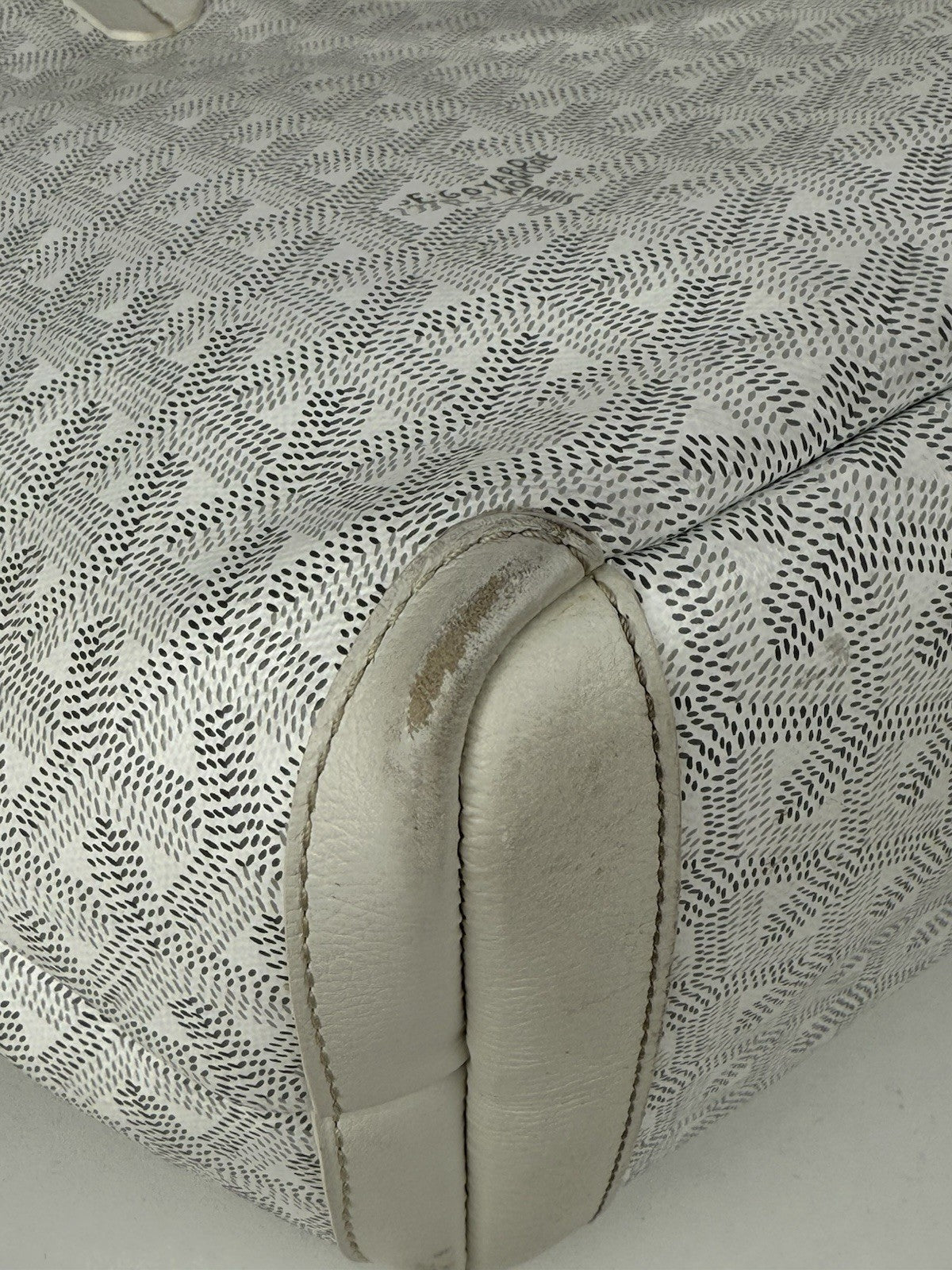 Goyard Goyardine Artois PM White Gore Bag