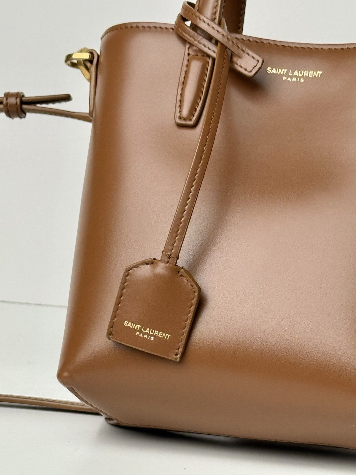 Saint Laurent Mini Toy Shopping Leather Tote