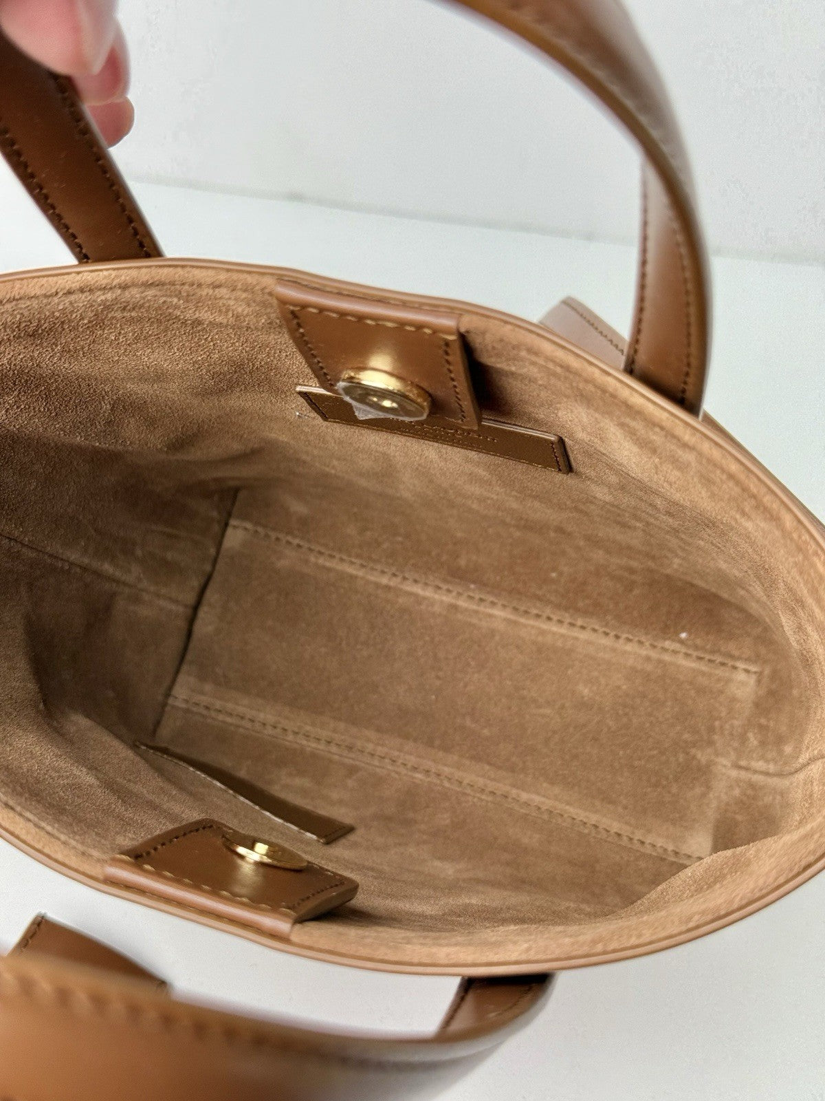 Saint Laurent Mini Toy Shopping Leather Tote