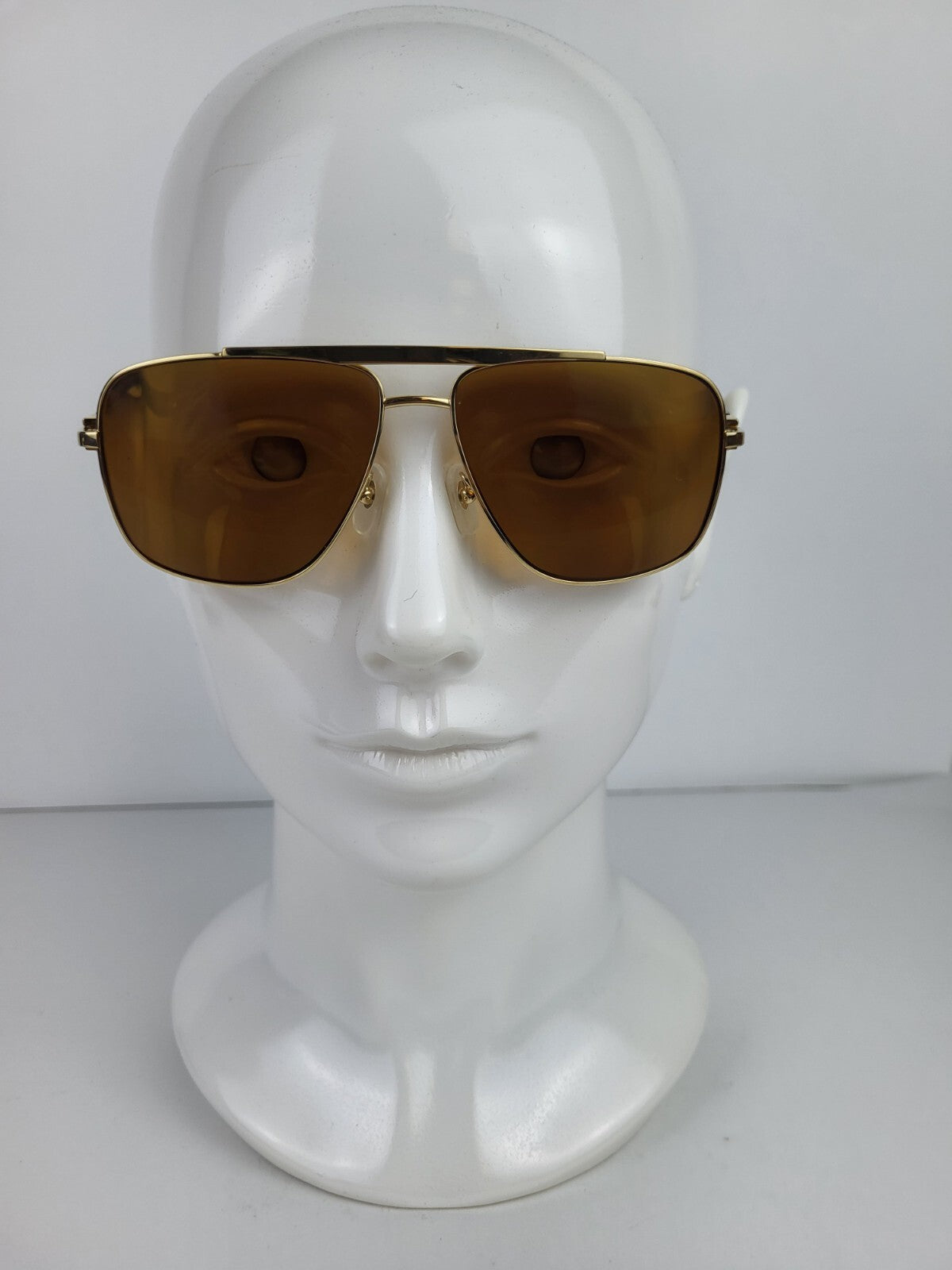 Cartier Eyeglasses Frame H32G05JU Gold Brown 145 For Men