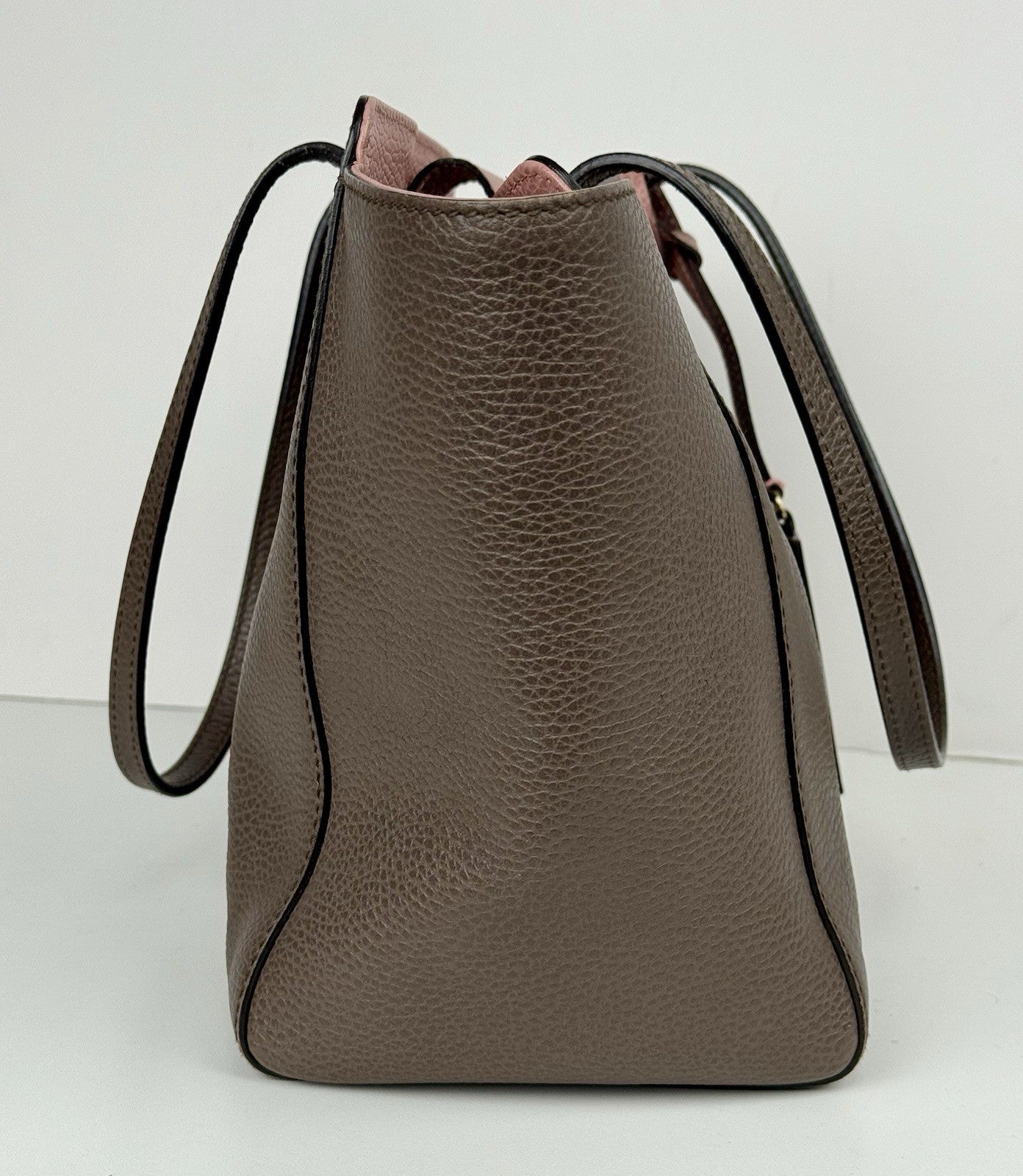 Gucci Brown Swing Leather Tote Bag