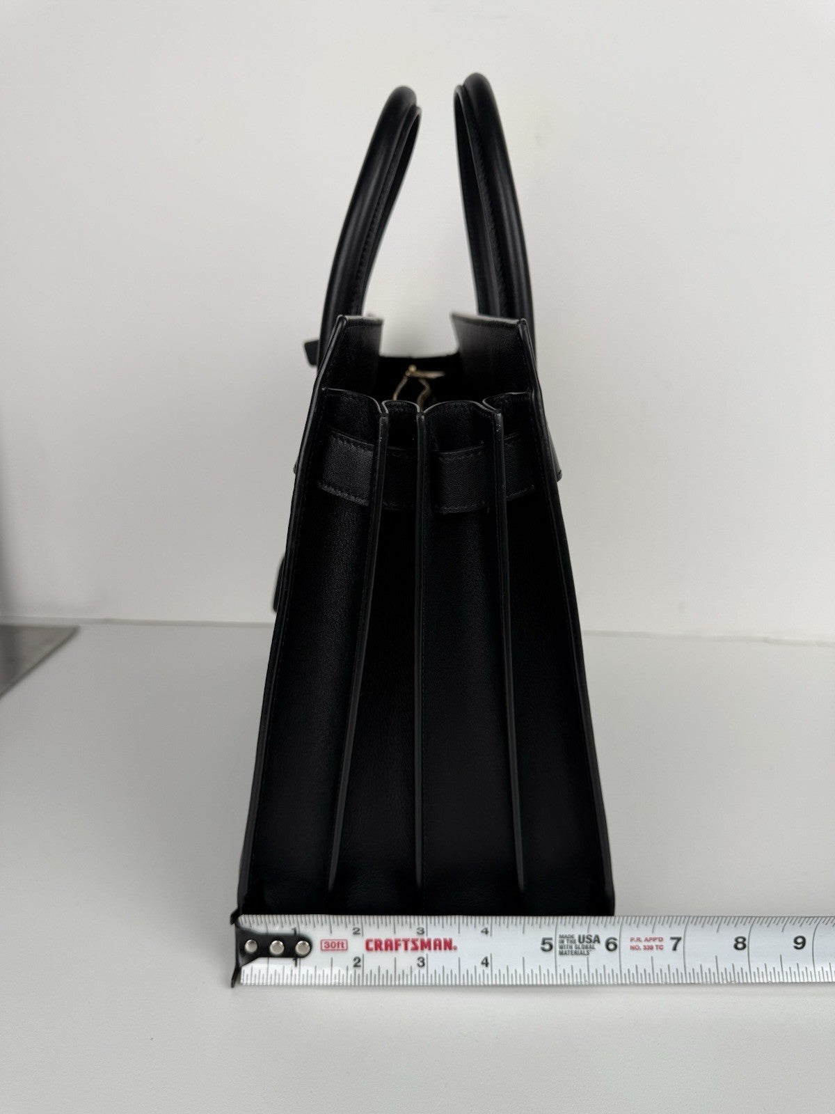 Saint Laurent Sac de Jour Large Leather Women's Bag in Black