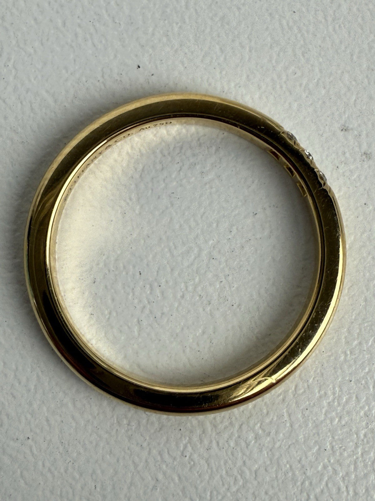 Tiffany & Co. Forever Diamond Ring 18K Gold Size 5.25