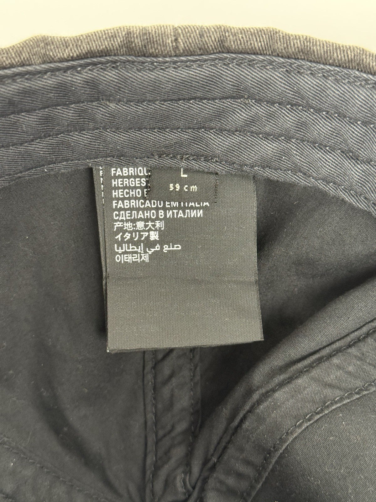 Balenciaga Baseball Cap Black Denim