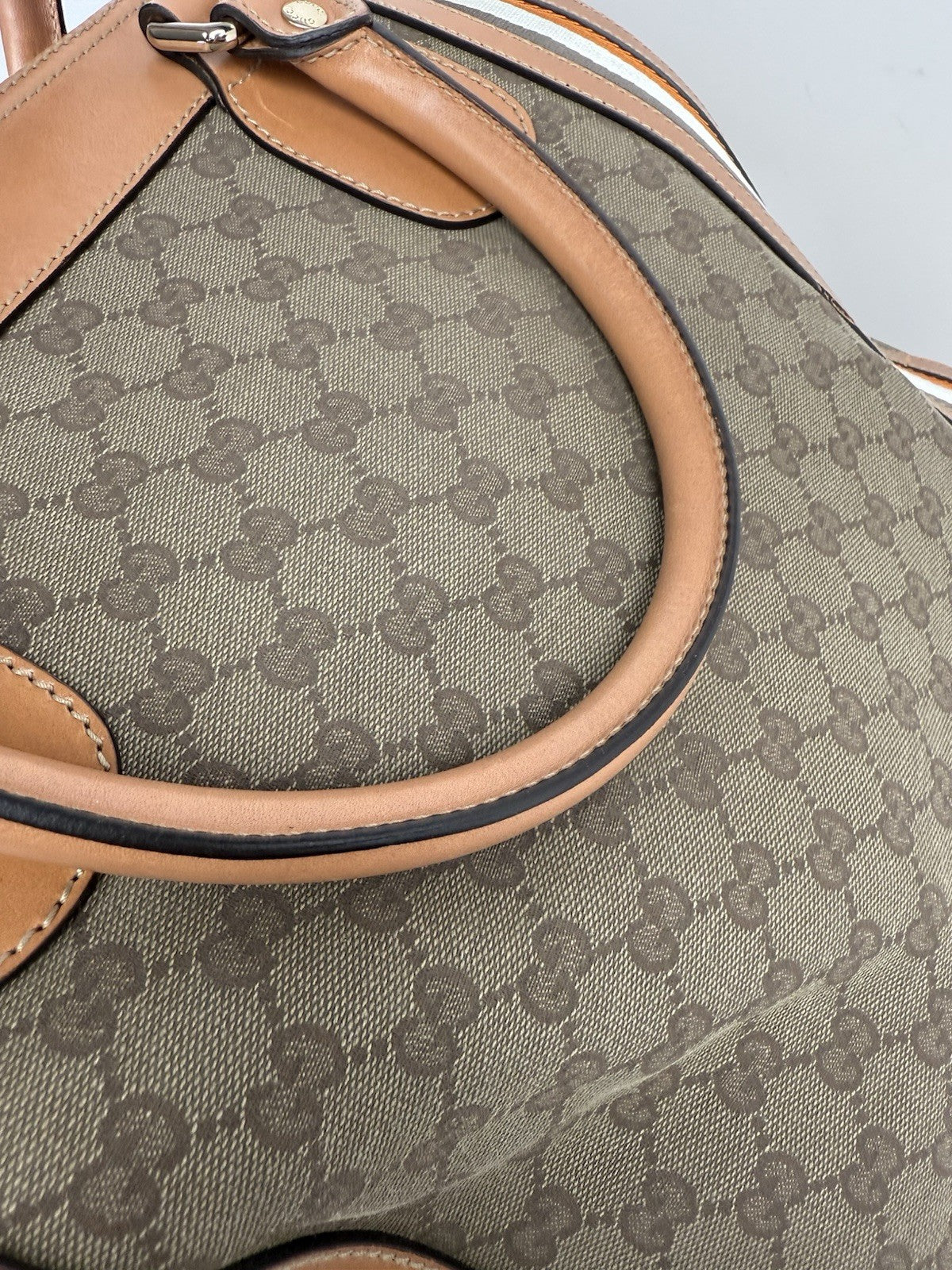 Gucci Canvas Messenger Luggage Bag Large