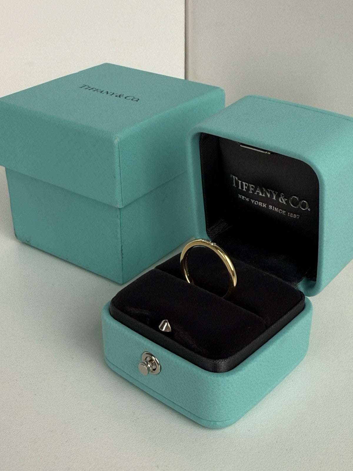 Tiffany & Co. Forever Diamond Ring 18K Gold Size 5.25