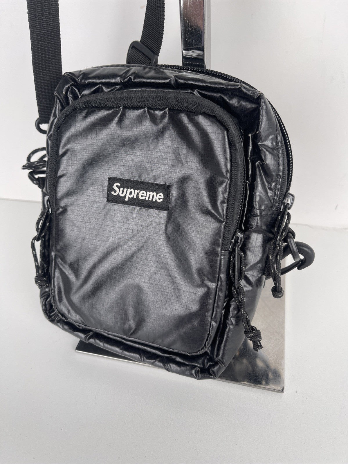 Supreme Nylon Shoulder Bag Black