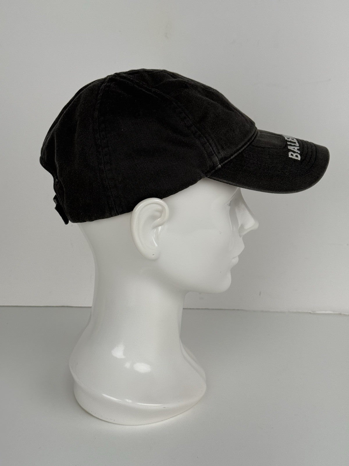 Balenciaga Baseball Cap Black Denim
