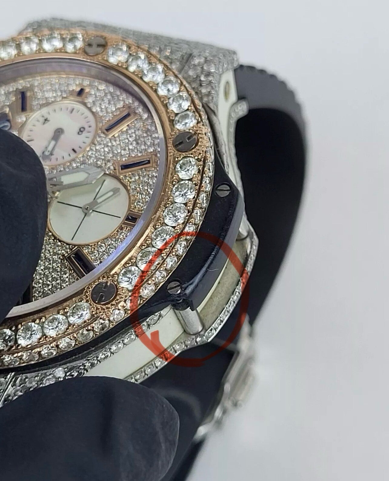 Hublot Watch Big Bang  42mm Limited Edition Custom Diamonds 301SH