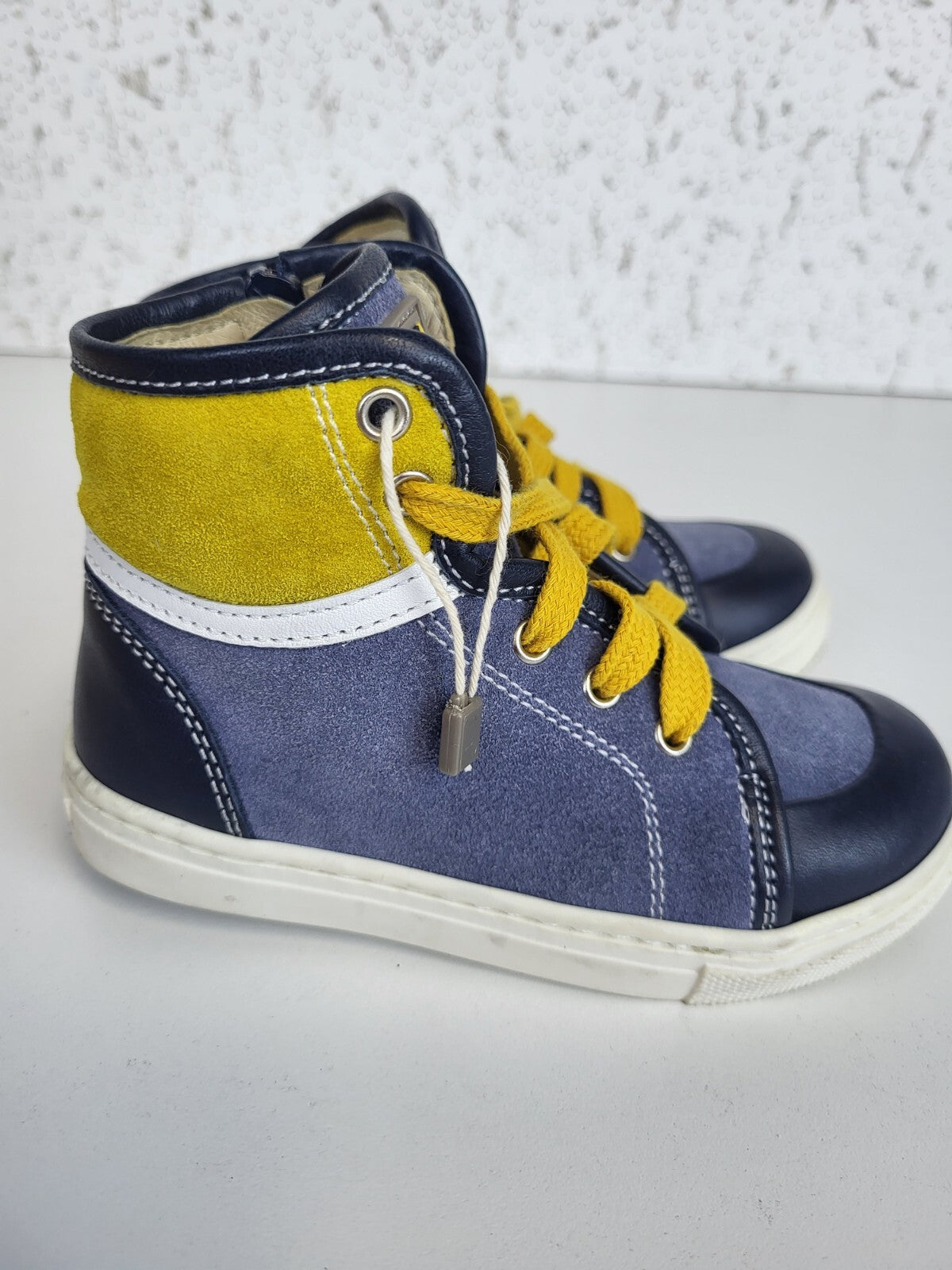 Fendi Boys' Suede High Top Sneakers - Blue Sizes 24