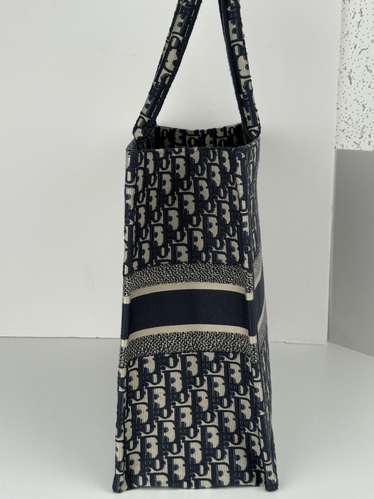 Christian Dior Oblique Large Book Tote Women's Bag in Blue