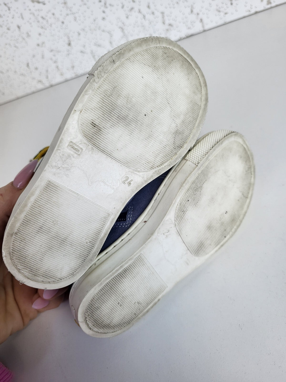 Fendi Boys' Suede High Top Sneakers - Blue Sizes 24