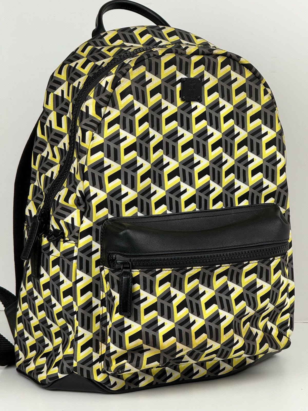MCM Stark Cubic Monogram Nylon Backpack Limited Edition