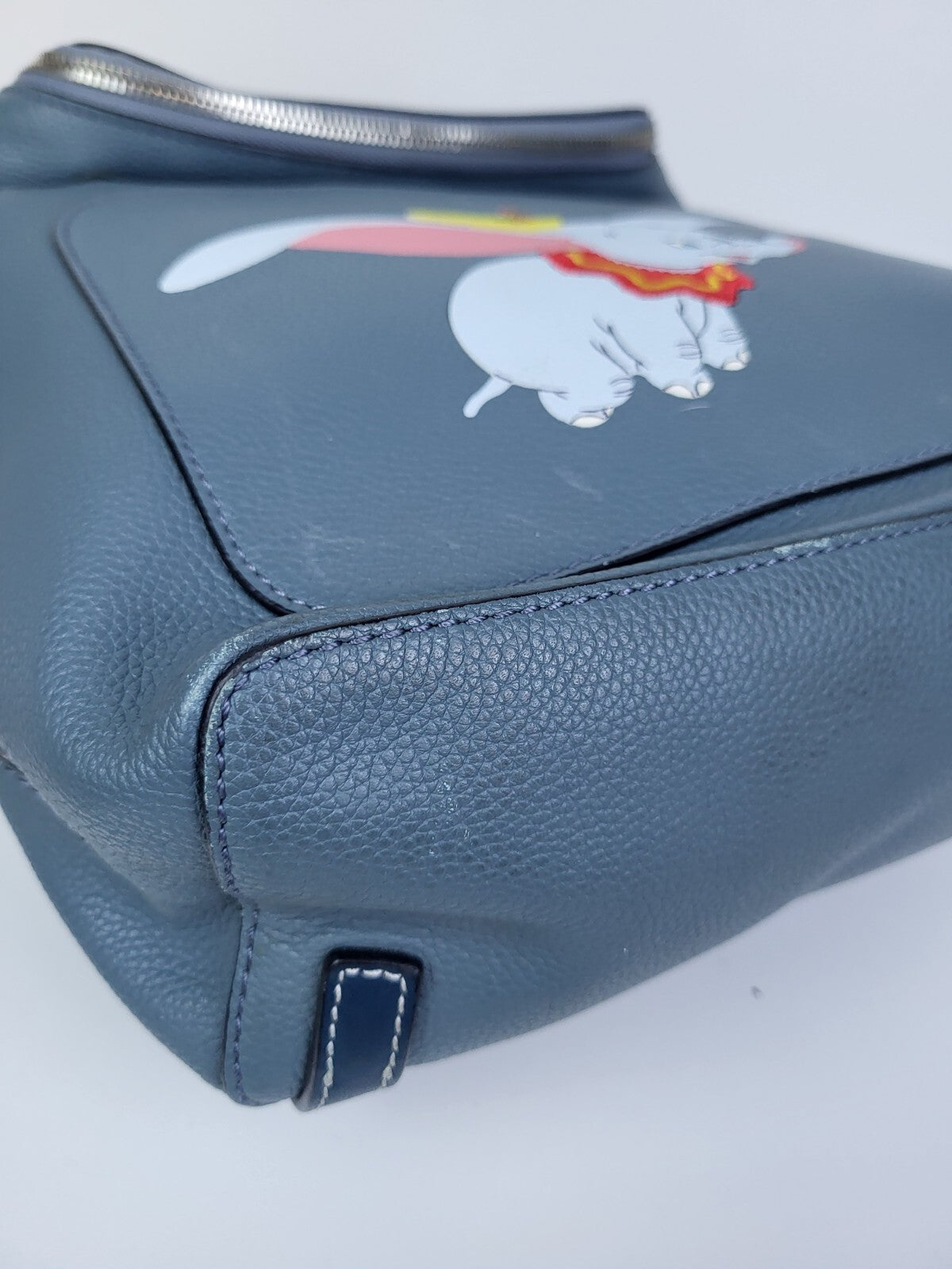 Loewe Backpack Disney Flying DUMBO Stone Blue Leather GOYA Limited Edition