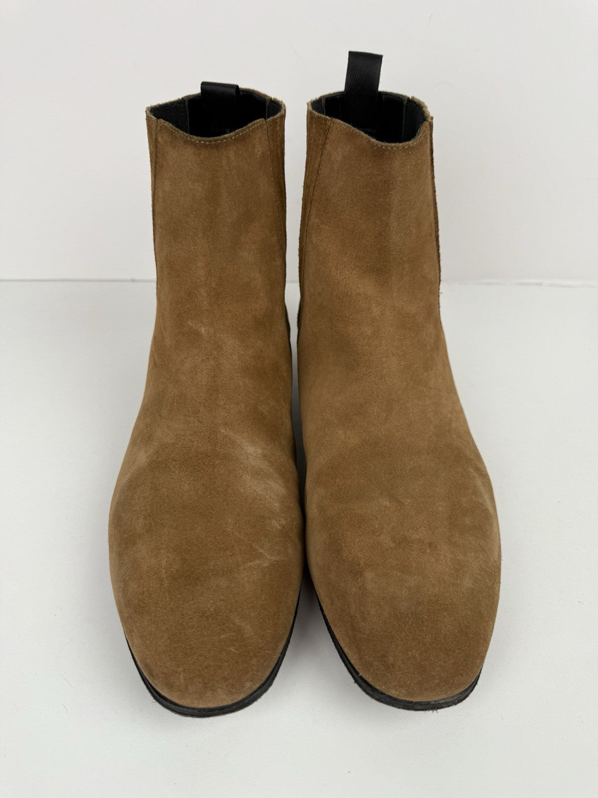 Balenciaga Suede Chelsea Boots Size 46 Sand Brown