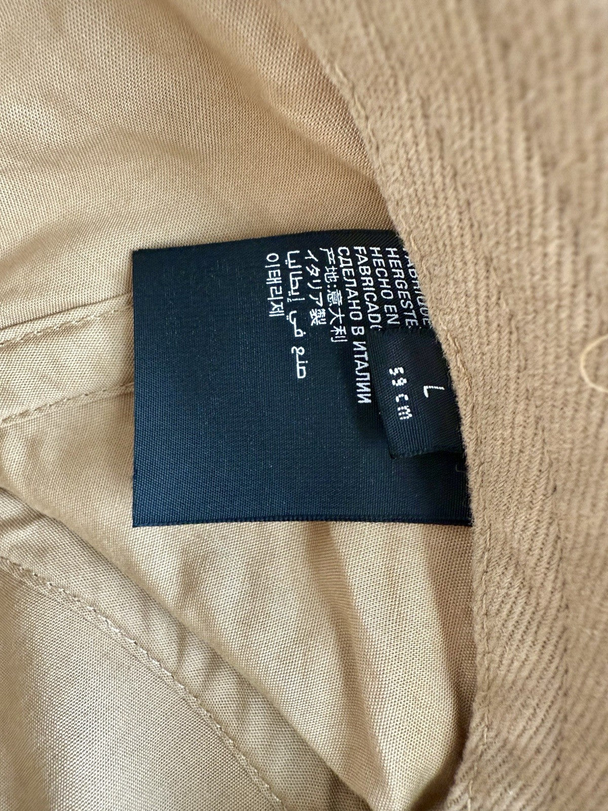 Balenciaga Baseball Cap Beige Cotton Fabric