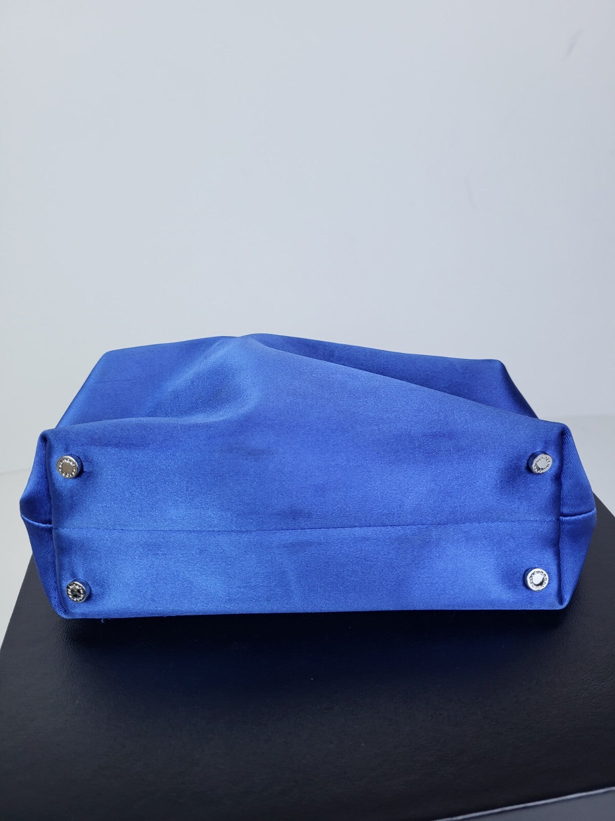 Alexander Wang Crystal-Embellished Satin Mini Bag Blue