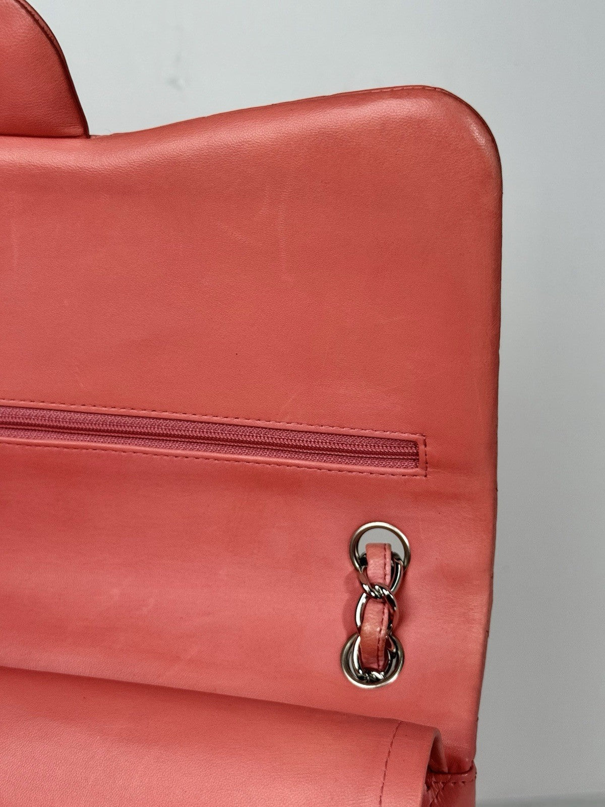 Chanel Jumbo Double Flap Calfskin Shoulder Bag Peach