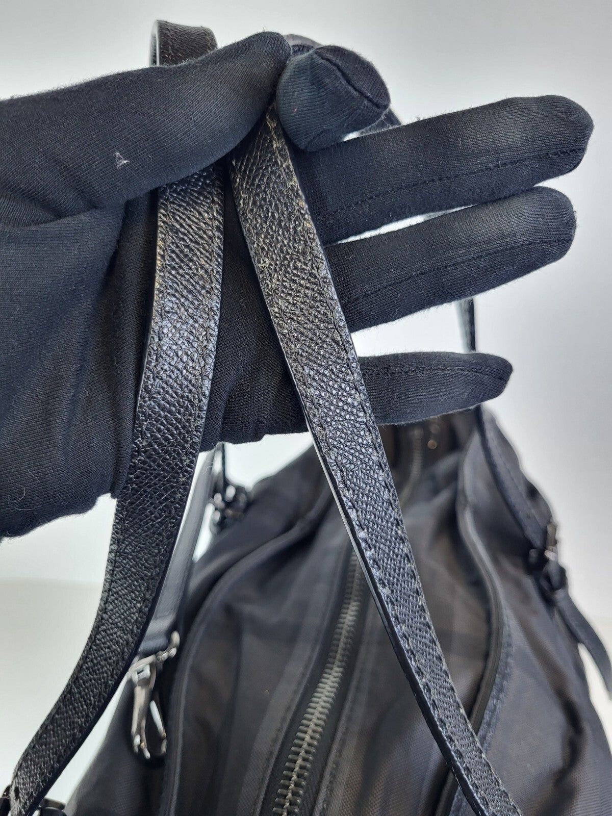 Burberry Kids' Check Print Diaper Bag Black