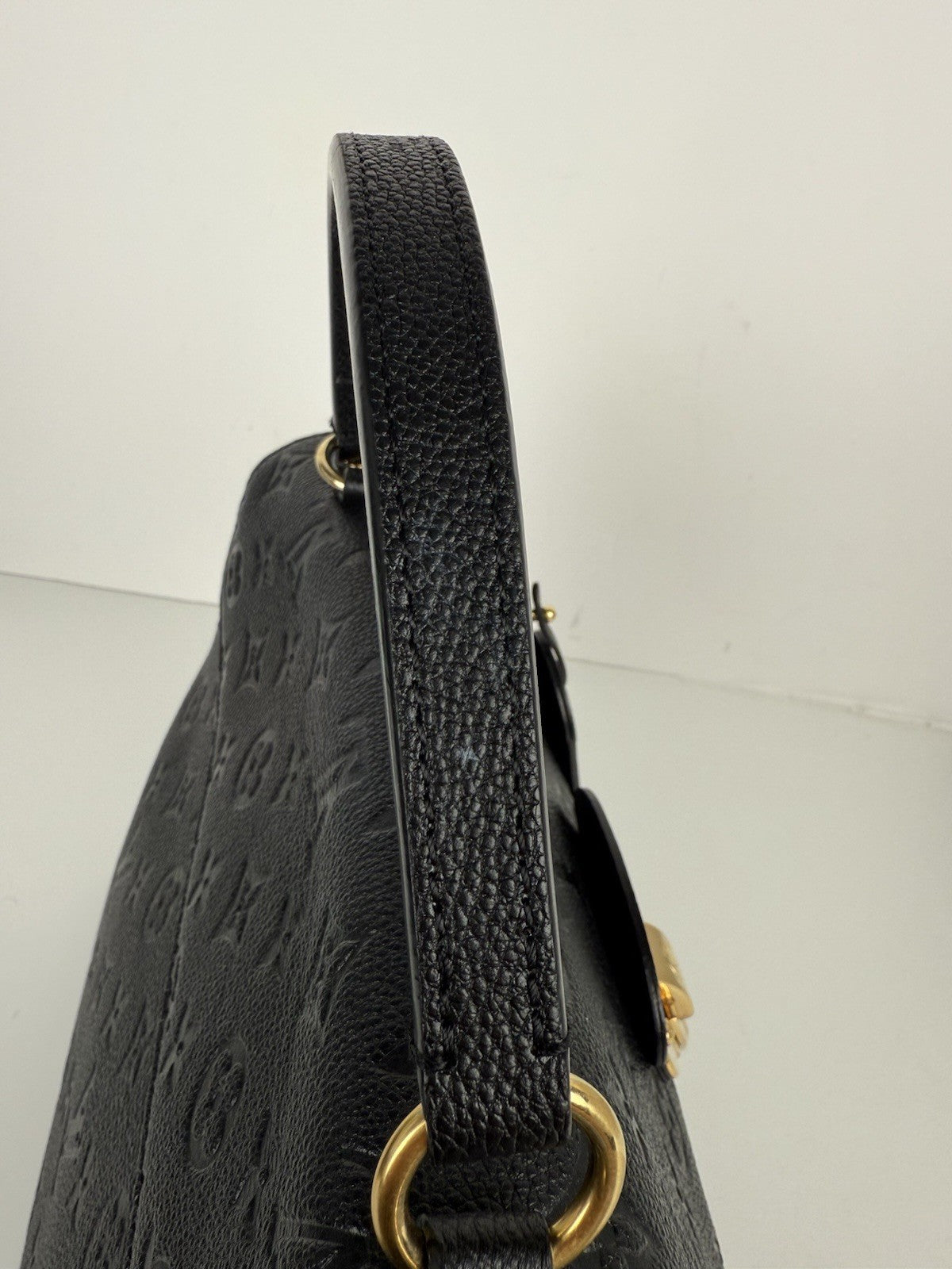 Louis Vuitton Black Monogram Empreinte Leather Georges BB Bag