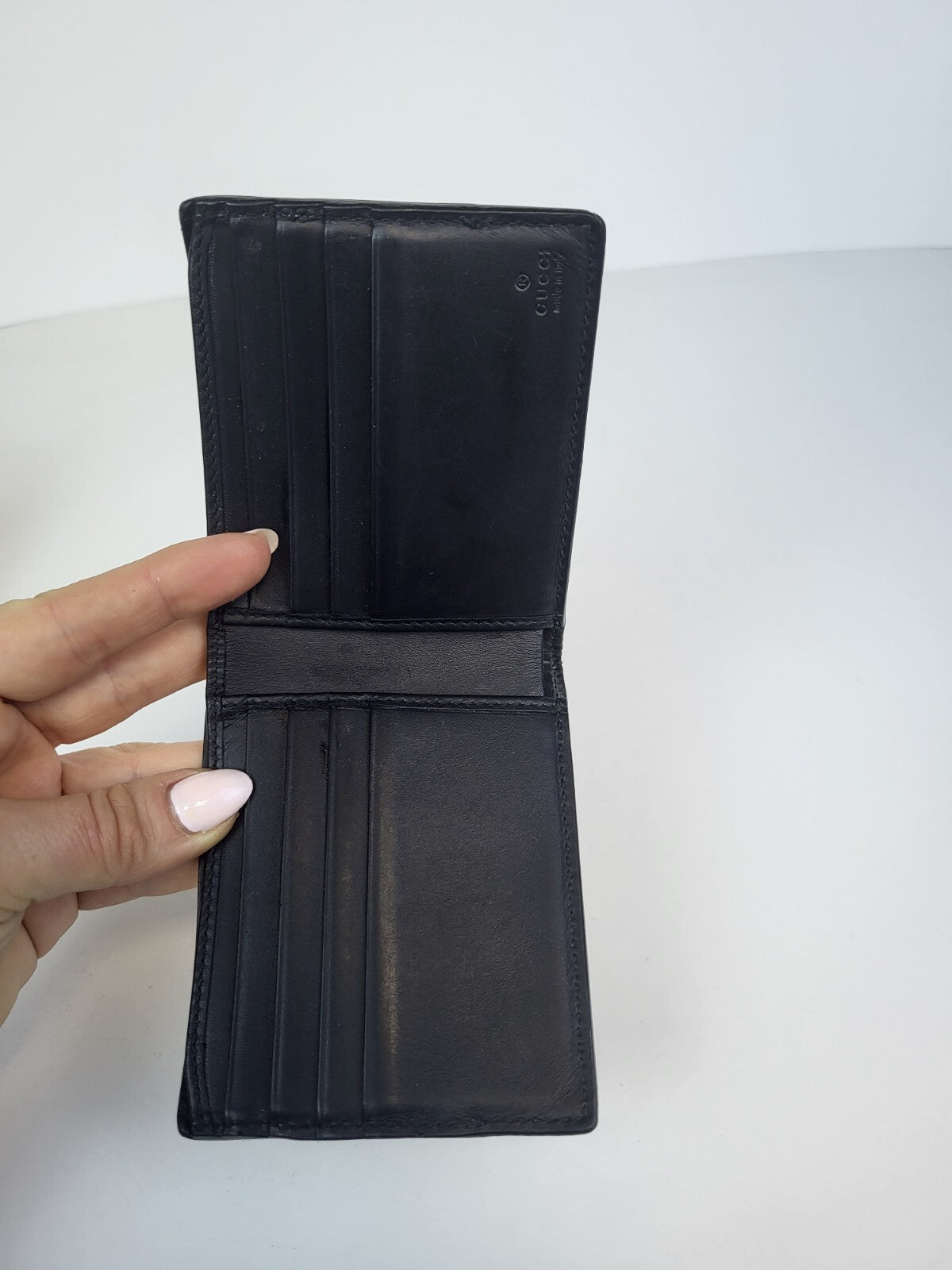 Gucci Monogram Canvas Bi-Fold Wallet