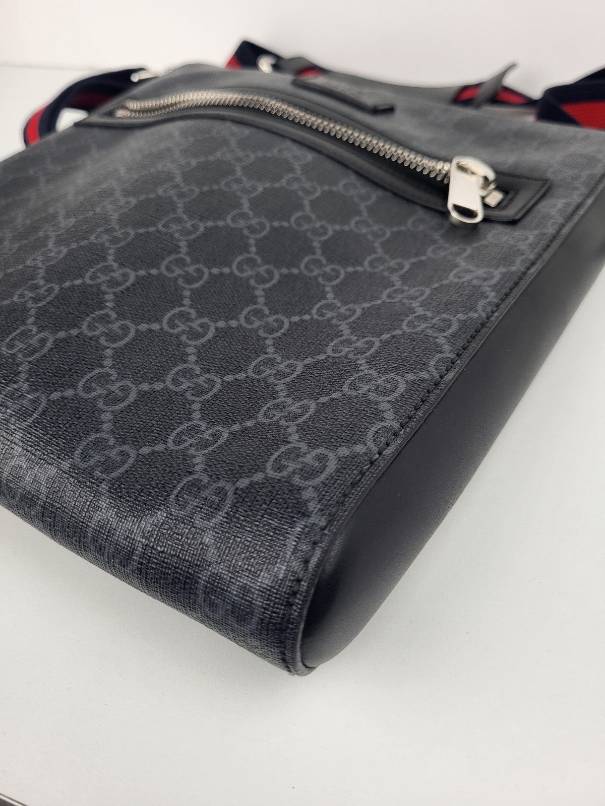 Gucci Messenger Bag Gray Canvas