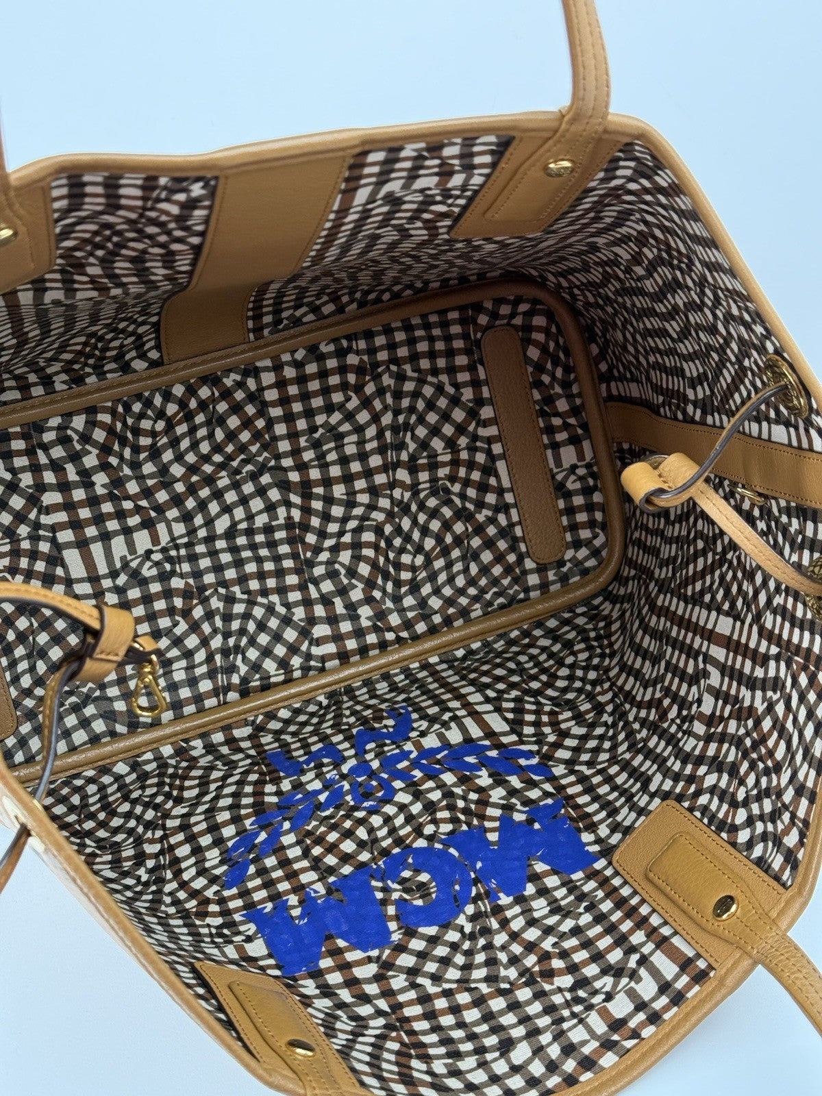MCM Bag Visetos Medium Liz Reversible Shopper Tote Bag