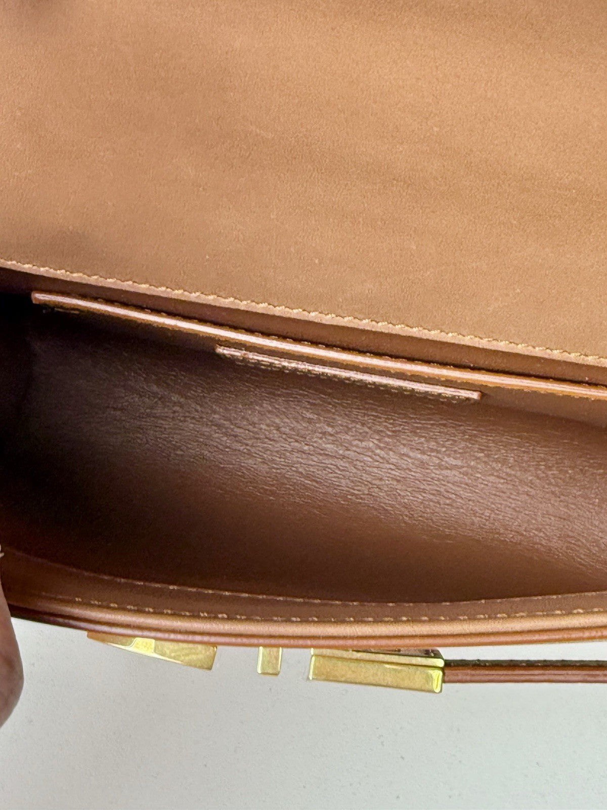 Saint Laurent Mini Manhattan Crossbody Bag Brown