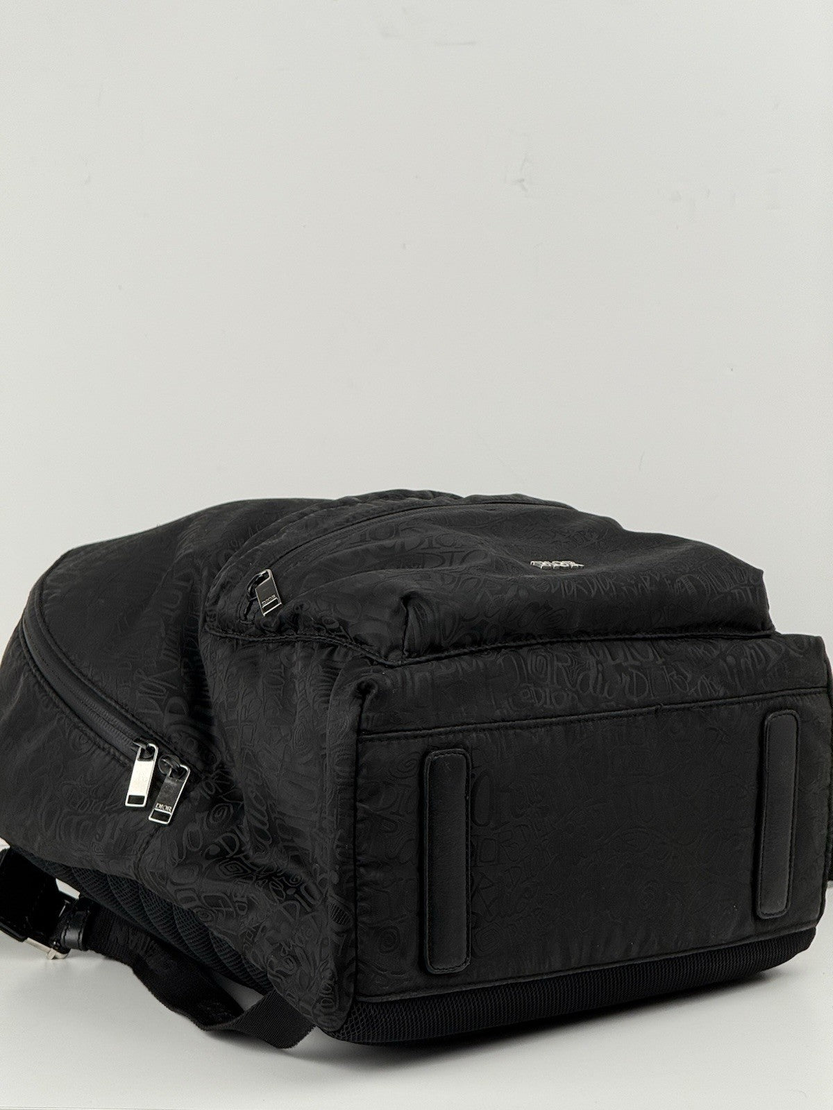 Dior x Shawn Stussy Rider Backpack Embroidered Nylon Black