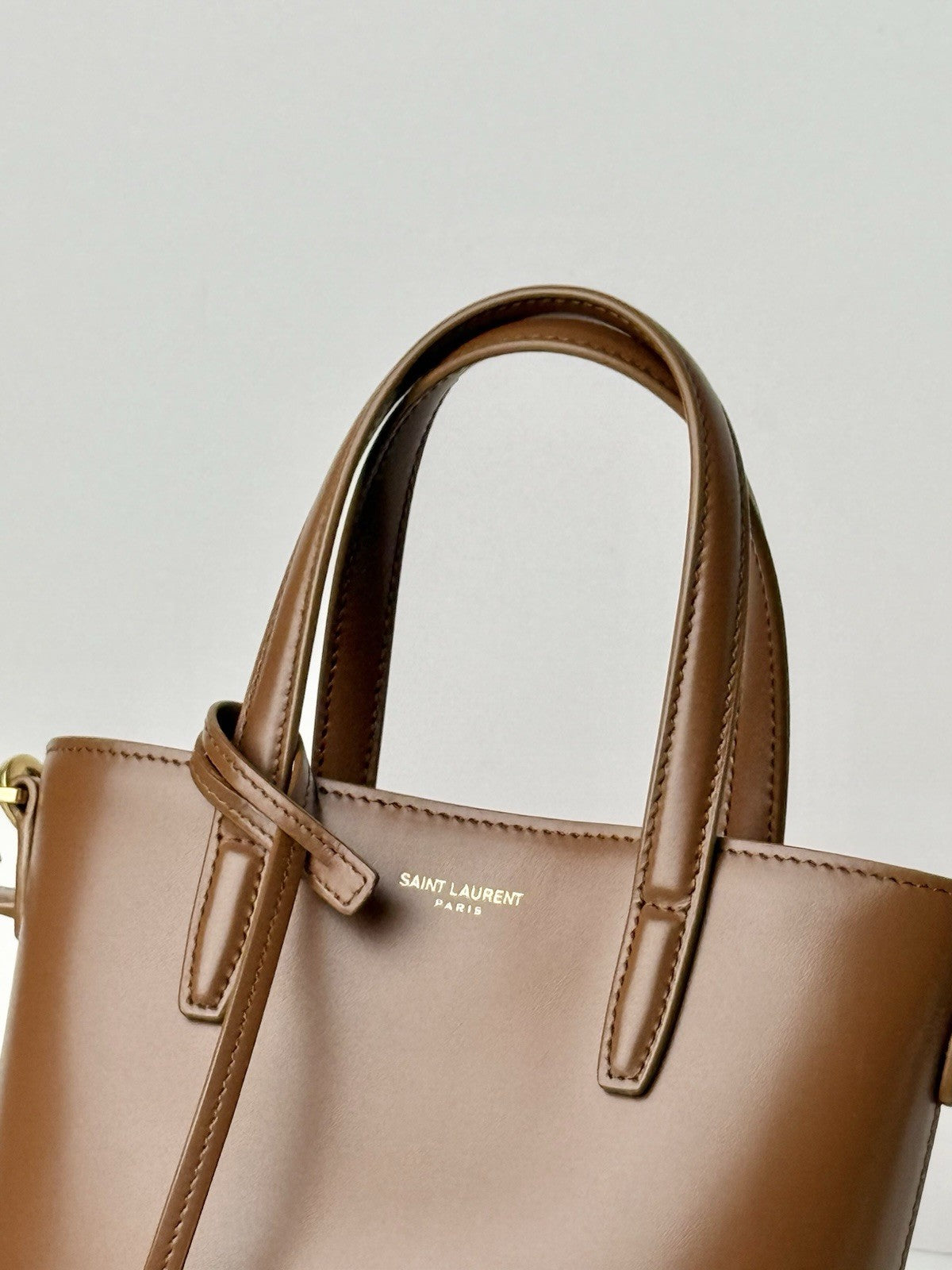 Saint Laurent Mini Toy Shopping Leather Tote